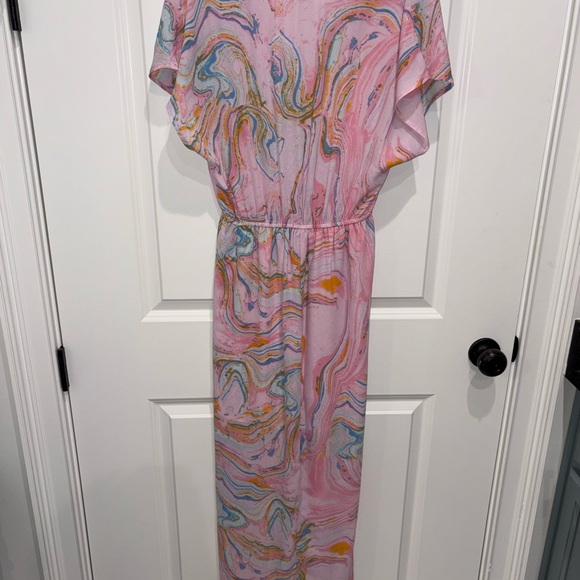 Buddy Love Pink Multicolor High Low Dress - Picture 3 of 4